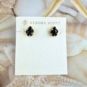 Kendra Scott Tessa black gold earrings